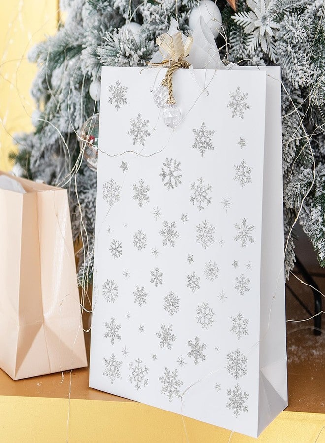 وولاين مجموعة ملصقات شتوية لامعة من والين، 330 قطعة، ملصقات ندفة ثلج فضية ذاتية اللصق، مثالية لتزيين المنزل في عيد الميلاد والحفلات والأعمال اليدوية، 10 أوراق - Image 5